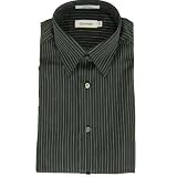 Calvin Klein Cotton Fancy Dress Shirt - Spread Collar Style#: A33K0548 Color: 010 ONYX Neck: 16.5 Sleeve: 32-33