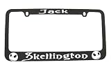 Jack Skellington License Plate Frame Black