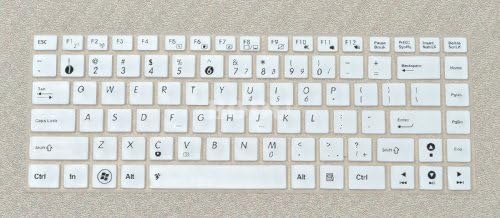 Bodu Hot Selling Laptop Keyboard Cover for ASUS VM480L,VM400C,V451LN,W40CC,W409LD,W419,W419LD,W408LD,W418LD, A455LD,K455LD,X450C,X452MD,X455,X455LD,X403M,S451,F455LD,F40LC,FL4000C,R455LD,Y483LD (White)