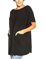 SO Cachemire & Knitwear Poncho Gisele (Negro)