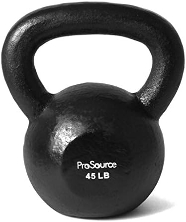 New Prosource Solid Cast Iron 45lbs Kettlebells Weight Lifting Dumbbells Barbell