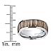 Titanium Ring Wedding Band, Engagement Ring with Real Wood Inlay, 8mm Comfort Fit Sizes 6 to 13