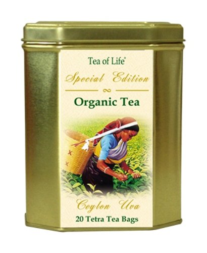 Tea Of Life Special Edition Ceylon Uva, 25-Count Tetra Tea Bag 1.8-Ounce Tins (Pack of 3) by Tea of Life Special Edition
