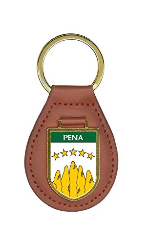 Pena Family Crest Coat of Arms Key Ring Key Chain Key Holder