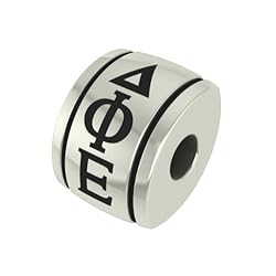 Delta Phi Epsilon Barrel Sorority Bead Fits Most Pandora Style Bracelets Including Pandora Chamilia Biagi Zable Troll and More. High Quality Bead in Stock for Immediate Shipping