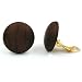 Schmuck Ohrclip, 22mm, Riss, braun-metallic