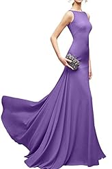 Chiffon Sleeveless Natural   Waistline Evening Dress/Bridesmaid Dress 