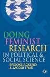 Doing feminist research in political and social science