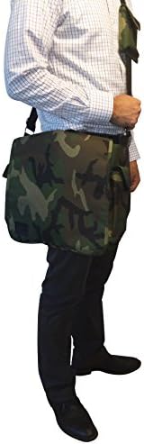 Daddy Depot Messenger Diaper Bag. 2 Insulated Bottle Pockets, Lots of Storage, Light Weight, Changing Pad, Phone Holder, Shoulder Strap and Pad, Unique Camouflage Tactical Design- Great Gift Idea for New Dads