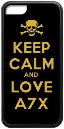 MakersHouse Laser Technology Printed Avenged Sevenfold iPhone 5C Case Cover Rubber(Black)