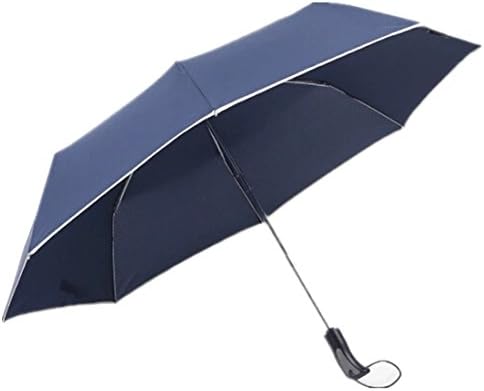HeartAcc High Quality Fully Automatic Umbrella 3 Fold Auto Open/Close Umbrella Windproof Rainproof with Retail Package(Blue)