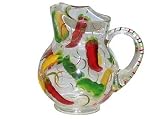 ArtisanStreet's Chili Pepper Pitcher. Hand Painted, Made to Order, Signed by Artisan.