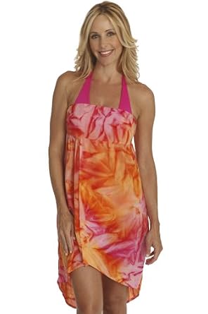 Strapless dress swimsuit coverup