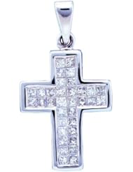 0.50CTW DIA CROSS PENDANT