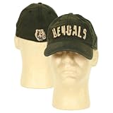Cincinnati Bengals Destructed Look Slouch Style Fitted Hat (Black) -Large/X-Large