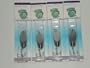 4 - 1oz Chrome Finish Brass Fishing Spoons