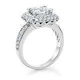 Diamond Engagement Ring in Platinum - GIA Certified, Princess, 2.70 Carat, I Color, SI3 Clarity
