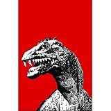 (4x6) Godzilla Movie Postcard Pop Art dinosaur Mothra