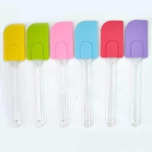 Silicone Kitchen Utensil Tool Cake Spatula Butter Mixer Cooking Baking Scraper (Random Colour)
