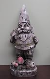 20 Garden Gnome with Weathered Wood Finish