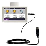 Classic Straight USB Cable for the Garmin Nuvi 680 with Power Hot Sync and Charge capabilities - Gomadic Brand w/ TipExchange Technology