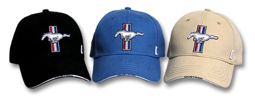 Ford Mustang GT Fine Embroidered Hat Cap, Black