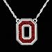 NCAA Ohio State Buckeyes Rhinestone Logo Necklace NCAA Ohio State Buckeyes Rhinestone Logo Necklace