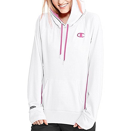 チャンピオン アウター パーカ＆スウェット Champion Women's Pro Tech Hoodie White [並行輸入品]