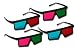 3D Glasses - GEMS Plastic 3D Glasses Variety Pack - Dual Format 3D Glasses with Custom Gel Lenses in Acrylic Frames Zero crosstalk (4 Pairs - 2 Red/Cyan and 2 magenta green)
