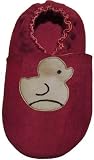 Tibet PLATEAU soft soled infant leather baby shoes SUEDE white duck red