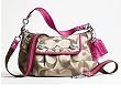 COACH Poppy Signature Sateen Groovy Handbag / Purse / Crossbody Style 13833