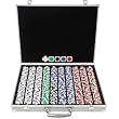 1000 11.5G Holdem Poker Chip Set w/Aluminum Case