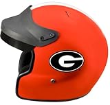 University of Georgia Bulldogs UGA Open Face DOT Motorcycle Helmet