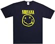 NIRVANA - Smiley Face - Black T-shirt