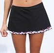 Match Point: Tennis Skirt with mini plaid ruffle