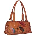 Anuschka Crsna Crsna Top Zip Satchel - Caramel