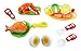Liberty Imports Kitchen Fun Seafood Hot Pot Dinner Cutting Food Playset for Kids with Egg and Vegetable
