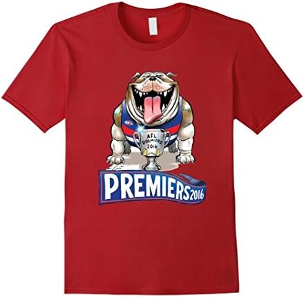 Men's Western Bulldogs AF-L 2016 Premiers Small Cranberry
