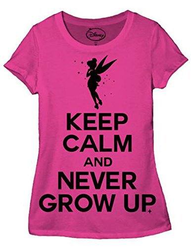 Disney Peterpan Keep Calm Tinkerbell Juniors T-shirt