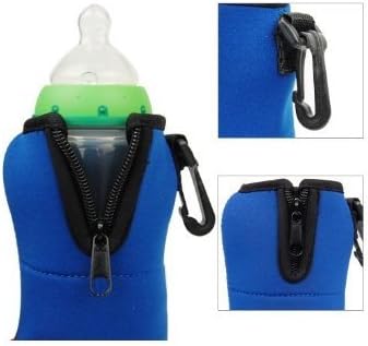 WHOOPS New Fashion Portable Car Milk Water Bottle Cup Warmer Heater Pouch for Baby Kid Children Blue.