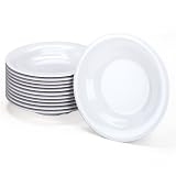 Melamine Dinnerware, Bowls, 9-1/4 Diameter, White, 12 per Pack KMOPH233
