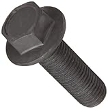 Metric Class 10.9 Phosphate & Oil Finished Steel Flange Screw, Hex Drive, M12 - 1.75, 25 mm Len