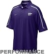 Nike Kansas State Wildcats Purple Hook & Lateral Dri-FIT Performance Polo