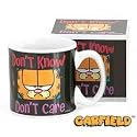 Garfield The Cat "Don't Know, Don't Care" Coffee Mug/Cup In Gift Box