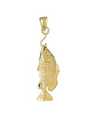 CleverEves 14K Gold Pendant Bass 5.8 - Gram(s)