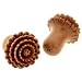 Pair of Sabo Wood Chrysanthemum Plugs: 00g