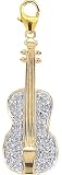 14k Gold Diamond Cello Charm (1/10 cttw)