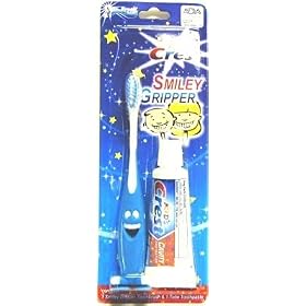 Dr. Fresh Smiley Gripper Tooth Brush & Toothpaste