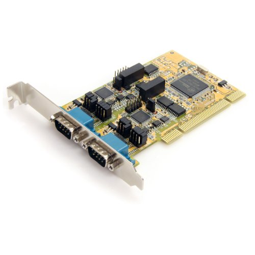 StarTech.com PCI2S232485I 2 Port RS232/422/485 PCI Serial Adapter Card with ESD Protection On Sale