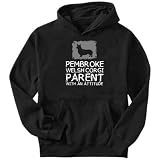 Sweatshirt Black  Pembroke Welsh Corgi Parent With An Attitude  Dog